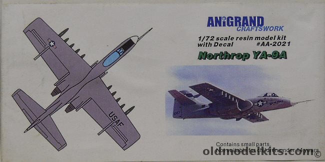 Anigrand 1/72 Northrop YA-9A, AA2021 plastic model kit